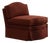 Cinnamon Velvet Felix Slipper Chair by Ceraudo For Sale