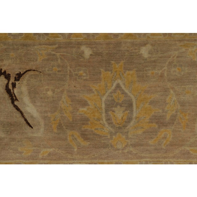 Rug & Kilim’s Classic Tabriz Style Rug in Beige-Brown and Gold Floral Patterns For Sale In New York - Image 6 of 7