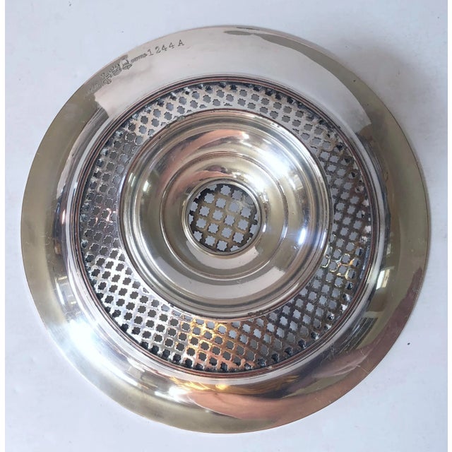 English Sheffield Silver Plate Pedestal Basket For Sale - Image 3 of 6
