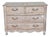 18th Century French Louis XV Bleached Oak Curved Commode with Parquet Top For Sale