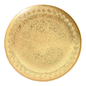 Tiffany Studios New York Bronze Doré Plate With Greek Key Design