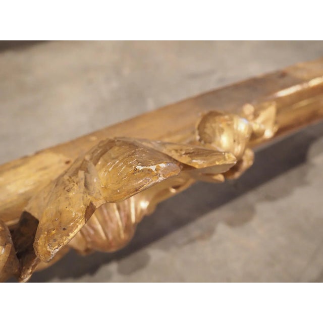 Circa 1850 Long Antique French Giltwood Valances or “Cantonnieres”- a Pair For Sale - Image 9 of 13