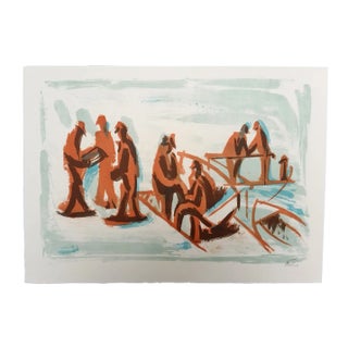 Passersby on the Port 1965 For Sale