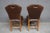 Pair of Theodore Alexander Leather Upholstered Cherry Side Chairs For Sale - Image 13 of 15