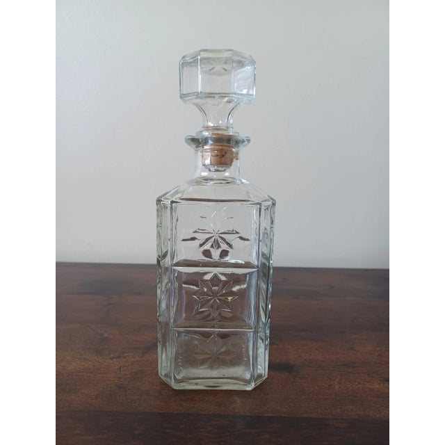 Glass 1960's "Mad Men" Style Glass Decanter For Sale - Image 7 of 8