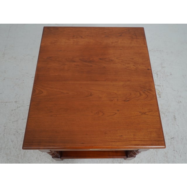Wood Pair of Stickley Cherry Valley End Tables For Sale - Image 7 of 18