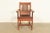 Mission Stickley Brothers Antique Mission Oak and Cane Arts & Crafts Armchair For Sale - Image 3 of 15