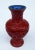 1950s Vintage C.1950's Chinese Asian Carved Cinnabar With Interior Blue Enamel Vase For Sale - Image 5 of 13