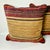 Mustard 1980s Vintage Boho Chic Southwestern Ralph Lauren Jewel Tone Cut Striped Chenille Decorative Pillows - A Pair For Sale - Image 8 of 13