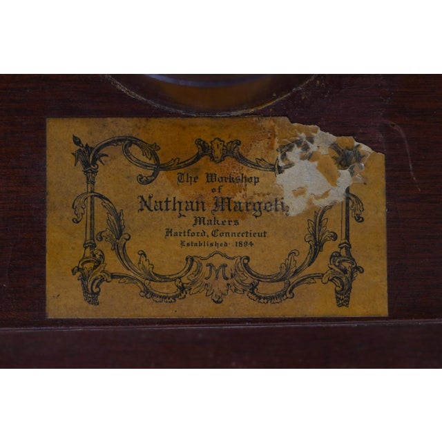 Nathan Margolis Mahogany Tilt Top Pedestal Table For Sale - Image 17 of 17