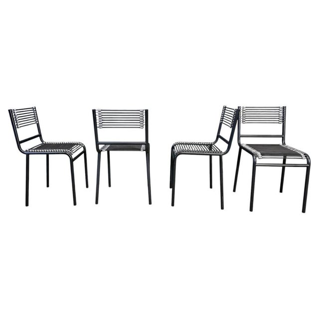 Sandow Dining Chairs by Rene Herbst, 1980s, Set of 4 For Sale - Image 11 of 11