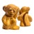 Mid 20th Century Trompe-L’Oeil Ceramic Cheeky Monkey Salt and Pepper Shakers For Sale