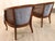 Baby Blue Vintage Hollywood Regency Cane Back Chairs For Sale - Image 8 of 9