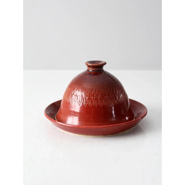 Vintage Studio Pottery Kitchen Cloche For Sale - Image 10 of 11
