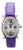 Chopard Happy Sport Floating Diamond & Diamond Bezel Purple Leather Strap Watch For Sale