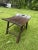 Wood Mid-Century Arts & Crafts Solid Oak Wood Bench Stool Curved Seat Rustic For Sale - Image 7 of 17