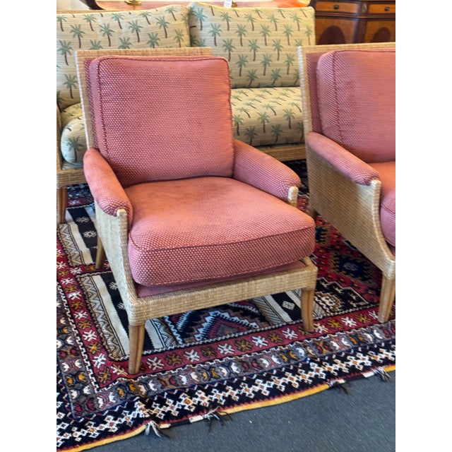 Orlando Diaz-Azcuy Collection for McGuire-Baker Furniture Lounge Chairs, Pair For Sale - Image 12 of 12