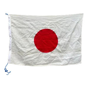 Vintage 1940s Nautical Signal Flag Boat Banner in Cotton