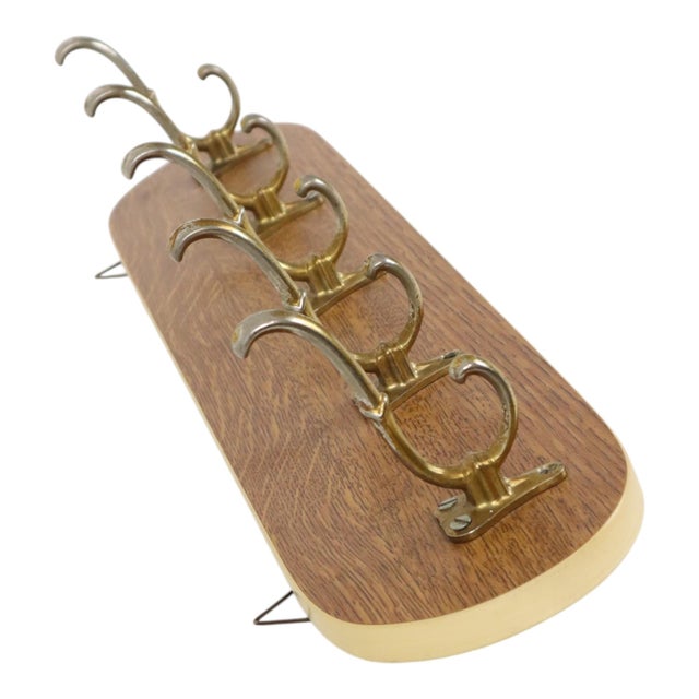 Vintage Wood Veneer Coat Rack, 1950s For Sale - Image 14 of 18