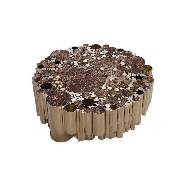 Gold Wanderlust Center Table by Malabar For Sale - Image 8 of 8