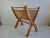 Mid-Century Wooden and Rattan Folding Magazine Rack, Former Czechoslovakia, 1960 For Sale - Image 9 of 18
