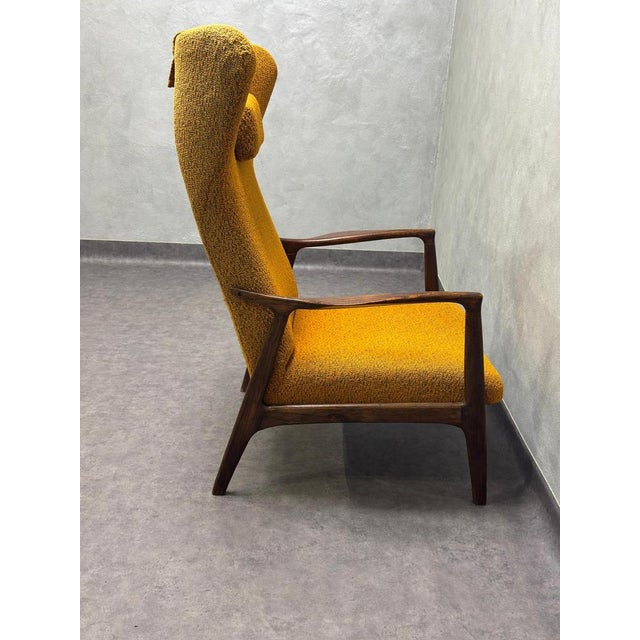 Wingback Chair by Sedláček & Vyčítal for Dřevotvar, Czechoslovakia, 1960s For Sale - Image 10 of 18