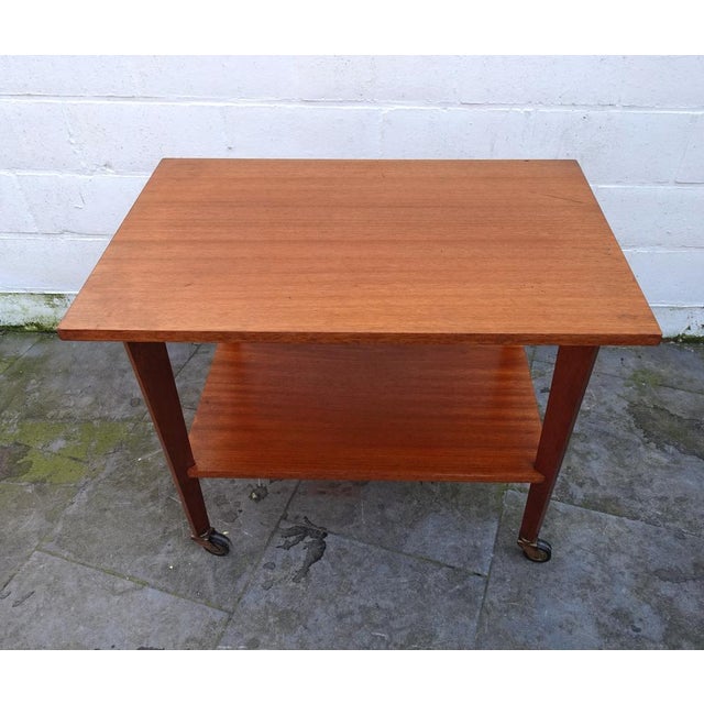 Vintage Teak Serving Trolley, 1950s, in Good conditions. Designed 1950 to 1959