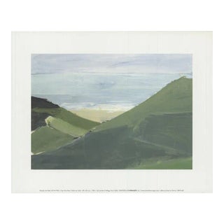 2002 Nicolas De Stael 'Cap Gris-Nez' Green & Blue France Offset Lithograph For Sale