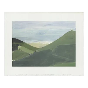 2002 Nicolas De Stael 'Cap Gris-Nez' Green & Blue France Offset Lithograph