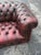 Pair of English Chesterfield Sofas in Burnished Burgundy Leather, Circa 1950s For Sale - Image 4 of 13