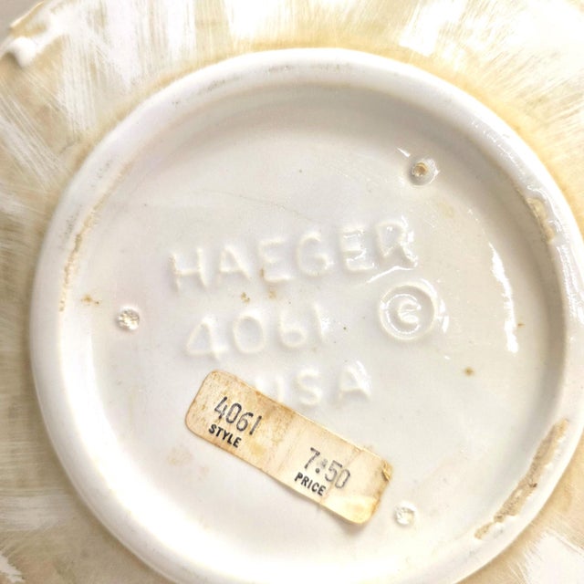 1960 Haeger Face Planter Cachepot Organic Modern Art Pottery Shelf Bookcase Decor For Sale - Image 15 of 18