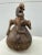 Figurative Tanzania Carved Figural Gourd Medicine Container With Stopper For Sale - Image 3 of 13