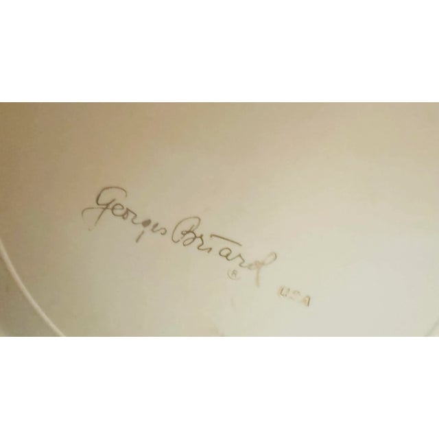 1970s 1970s George Briard Ice Bucket With Amber Lucite Tools For Sale - Image 5 of 11