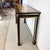 Vintage Burled Wood Console Table With Brass Accents and Ebonized Frame For Sale In Philadelphia - Image 6 of 12