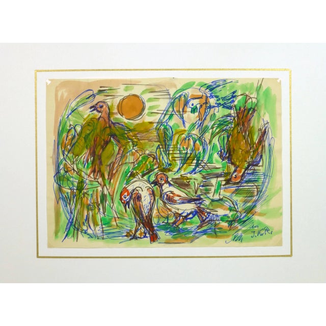 Irmgard Von Reppert, Drawing of Birds For Sale - Image 4 of 5
