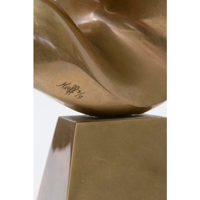 Bronze Vintage Antonio Grediaga Kieff Bronze Abstract Sculpture For Sale - Image 8 of 10