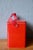 Industrial Vintage Scandinavian Lunch Box with Red Handle, Denmark, 1950s For Sale - Image 3 of 11