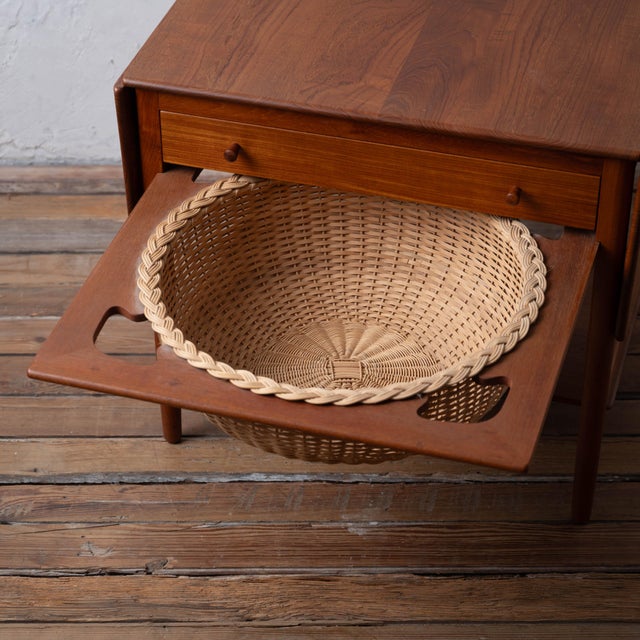 Hans Wegner Hans J. Wegner Sewing Table, Model at-33, 1960s For Sale - Image 4 of 17