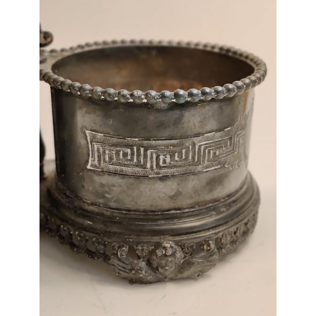 Mid 19th Century Antique 19th-Century Signed Redfield & Rice Ornate Double Bottle Holder For Sale - Image 5 of 17