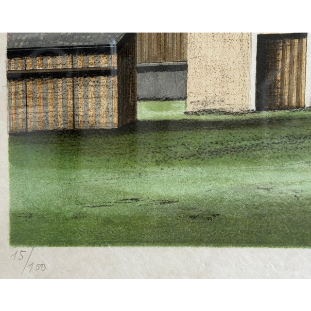 1970s Jacques Deperthes Impressionist Pencil Signed Gouache For Sale - Image 15 of 16