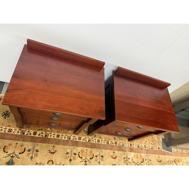 Stuart Davis Nauvoo Bedroom Collection Nightstands, Pair For Sale - Image 4 of 12