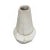 A ceramic vase from Thailand in geometric shape, with white rustic glaze. Contemporary. While the golden age of Thai...