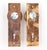 Mid 20th Century Vintage Brass Vernacular Dummy Double Door Knobs With Plates For Sale - Image 5 of 5