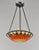French Art Deco Pendant Light by Le Verre Francais Schneider - 1925 Cameo Chandelier France For Sale - Image 6 of 13