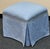 1990s Late 20th Century Skirted Upholstered Ottomans - A Pair For Sale - Image 5 of 9