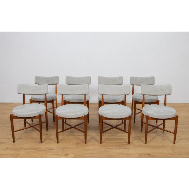 Mid-Century Teak Dining Chairs by Ib Kofod Larsen for G-Plan, 1960s, Set of 8 For Sale - Image 17 of 17