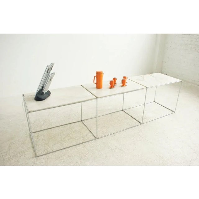 Metal Abstracta Shelving Sofa Table For Sale - Image 7 of 9