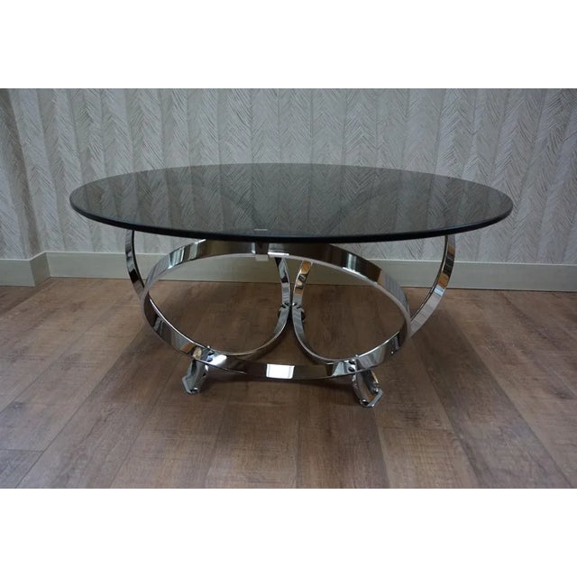 Mid-Century Space Age Round Coffee Table by Knut Hesterberg, 1960s For Sale - Image 6 of 12