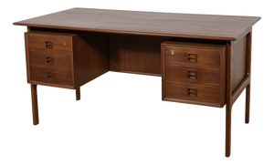 Mid-Century Teak Desk by Arne Vodder for Sibast, Denmark, 1960s