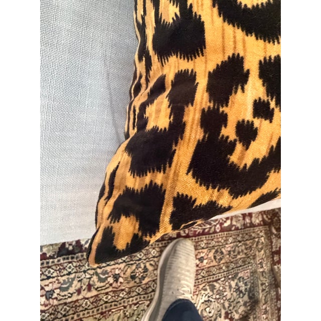 2020s Leopard Print Pillow With New Insert For Sale - Image 5 of 7